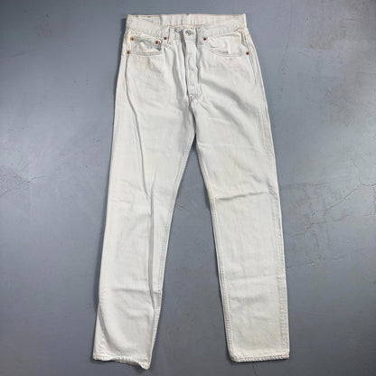 Levis 501 Vintage 90s USA XX Straight Leg Jeans Blue Light Wash 31x34 Act 29x33