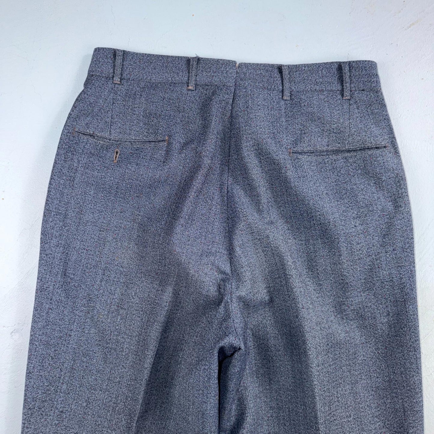 1950s 1960s VTG Mens 2 PC Suit 40 Jacket Coat Pants Blue Union Wool Rockabilly