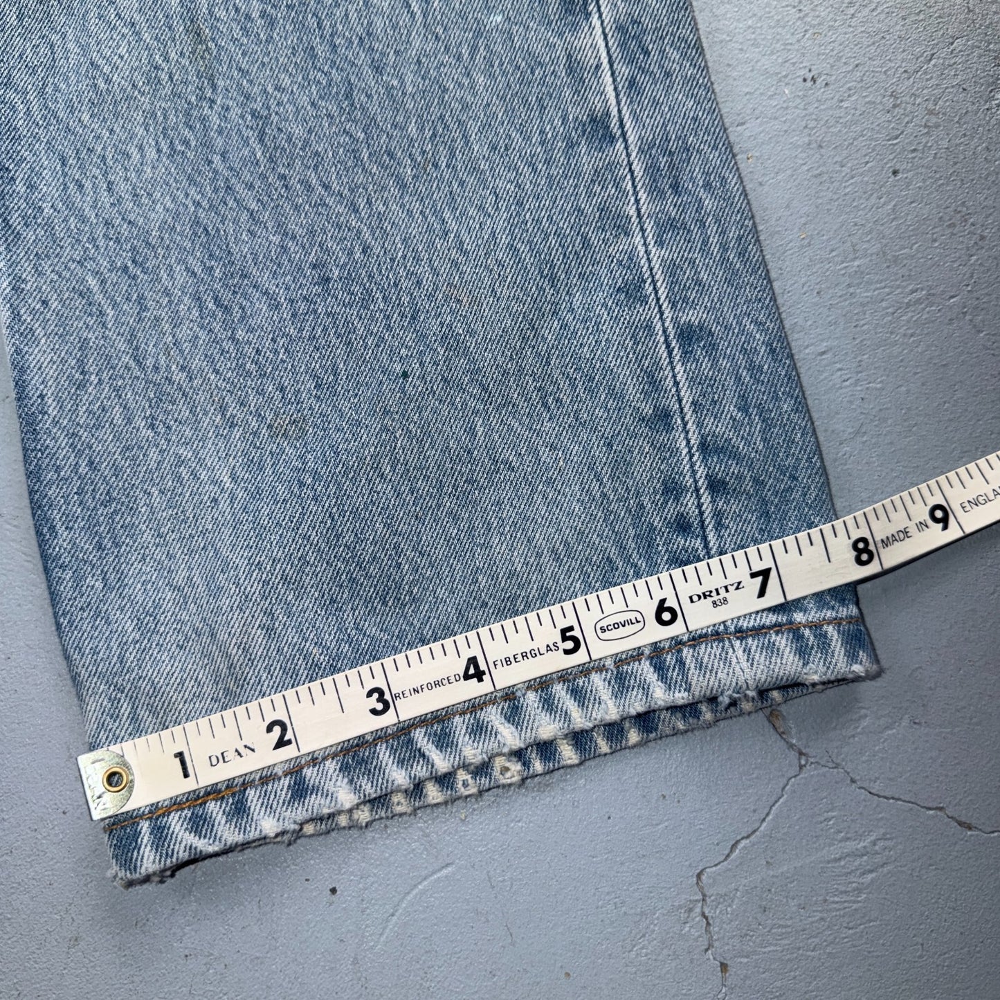 Levis 501 Vintage 90s Y2K XX Straight Leg Jeans Blue Light Wash 31x34 Act 29x29