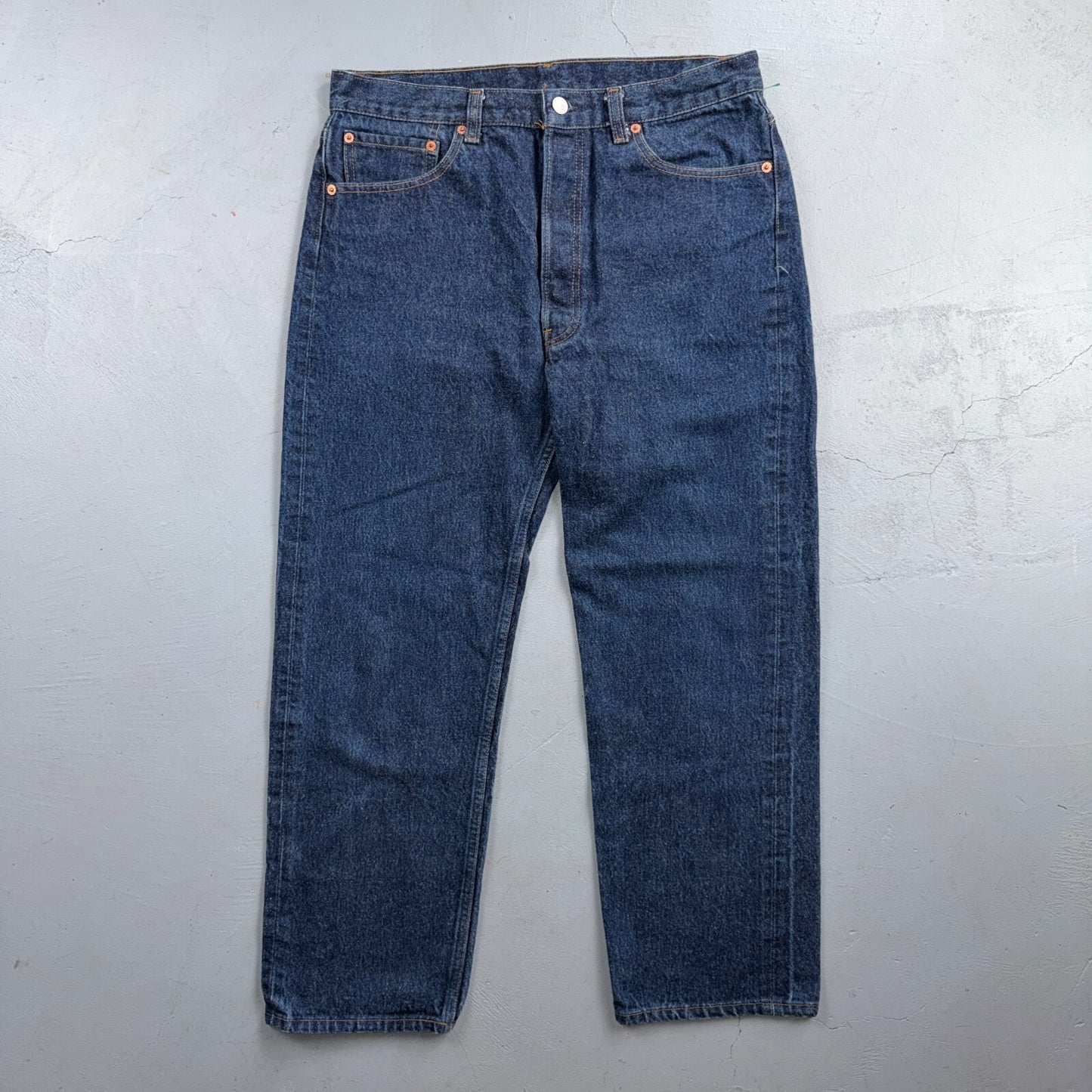 Levis 501 Vintage 80s USA XX Straight Leg Jeans Blue Dark Wash 36x30 Act 33x26