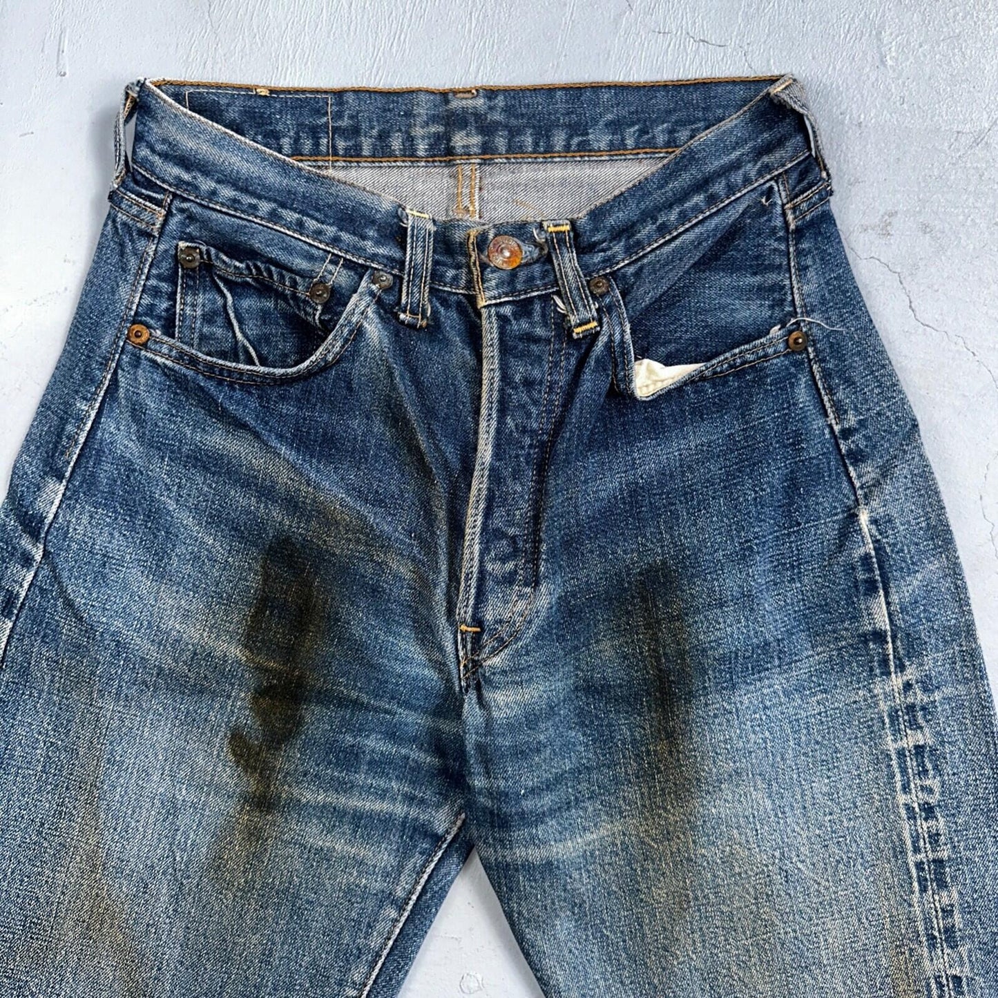 Levis 501 Big E Vintage 60s Redline Selvedge USA XX 1960s Jeans 27x30 Act 25x28