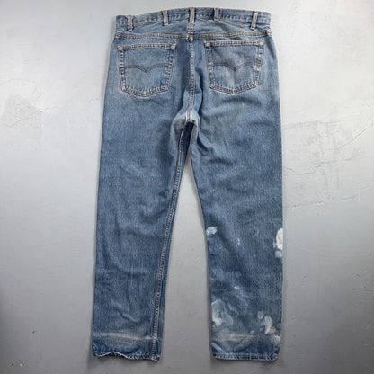Levis 501 Vintage 80s USA XX Straight Leg Jeans Blue Light Wash 42x32 Act 40x31