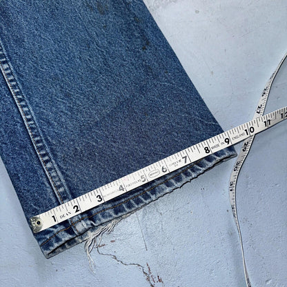 Levis 517 Vintage 90s Canada Orange Tab Bootcut Flare Blue Worn Jeans Act 38x30
