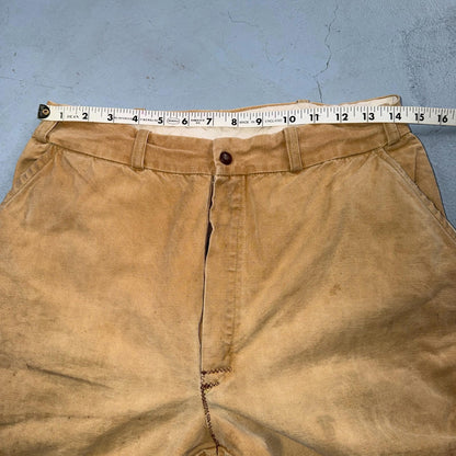 VTG 50s 60s Duxback Pants Falcon 28x27 Khaki Casual Creased Outdoor Rockabilly