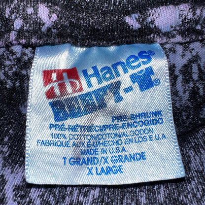 Hawaii AOP Stars 90s VTG T Shirt Hanes Palm Trees Kona Splatter Tye Dye Rare