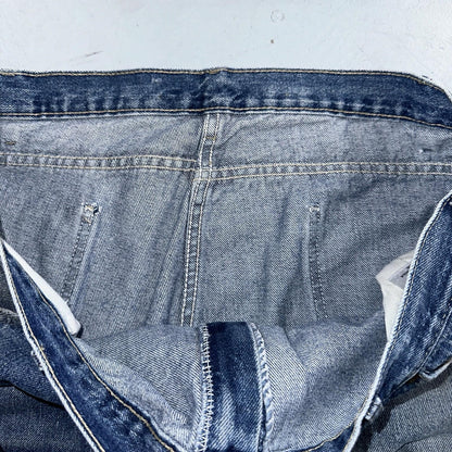 Dickies Double Knee Faded Blue Jeans 40x30  Work Wear Skate Baggy Y2K Wide Leg