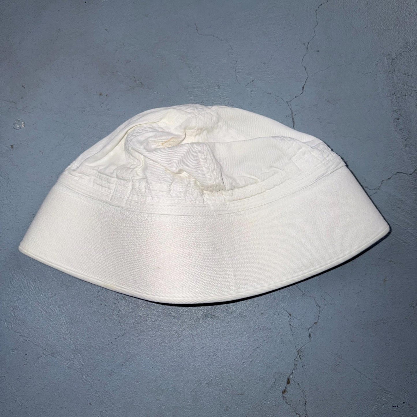 Vintage US NAVY USN DIXIE CUPN HAT CAP White Basic 1970s 70s 80s