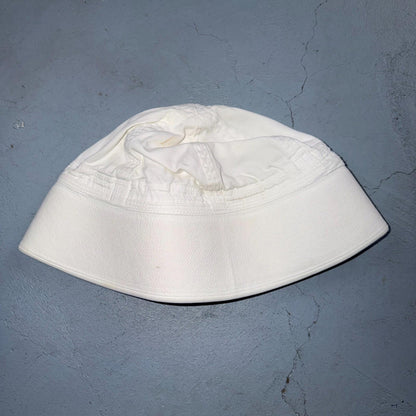 Vintage US NAVY USN DIXIE CUPN HAT CAP White Basic 1970s 70s 80s