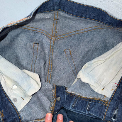 Levis 501 Vintage 80s Redline Selvedge USA XX Jeans Dark Wash 33x31 Act 31x27