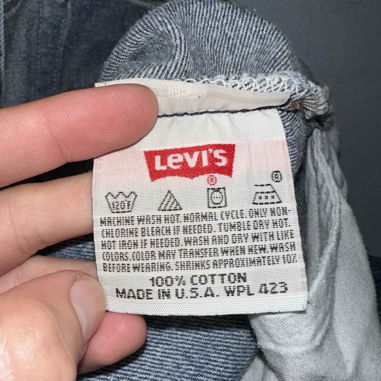 Levis 501 Vintage 90s USA XX Straight Leg Jeans 36x36 Dark Wash Act 33x31