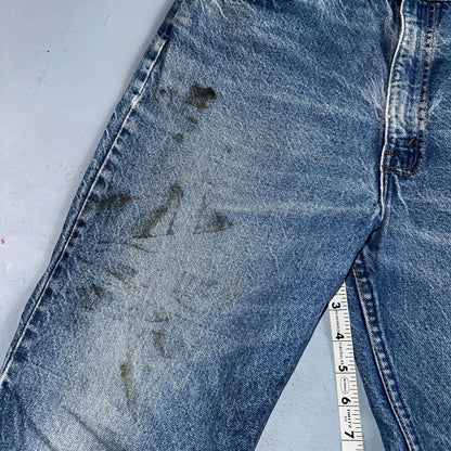 Levis 517 Vintage 80s USA Orange Tab Bootcut Flare Blue Jeans Talon Act 34x28