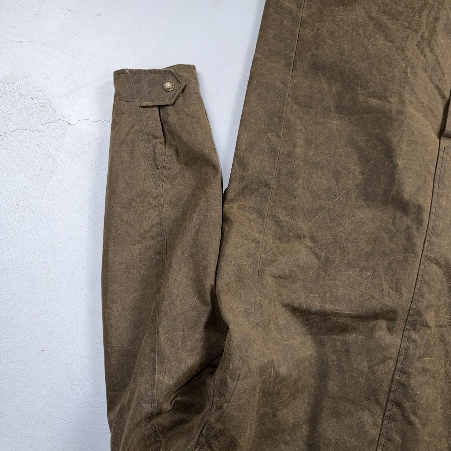 Filson Waxed Trench Coat Size XS Olive Oil Cloth Jacket Rare Mint Condition
