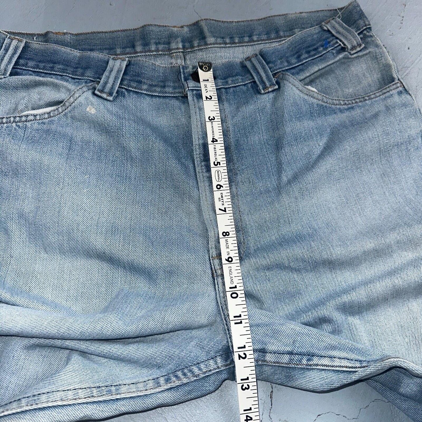 Levis 517 Vintage 80s USA Orange Tab Bootcut Flare Blue Jeans Talon Act 36x30