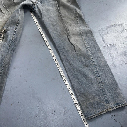 Levis 501 Vintage 80s Redline Selvedge USA XX Jeans Light Wash 36x31 Act 33x28