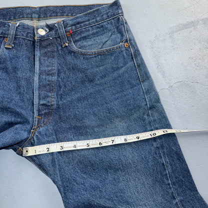 Levis 501 Vintage 80s Redline Selvedge USA XX Jeans Dark Wash 33x31 Act 31x27