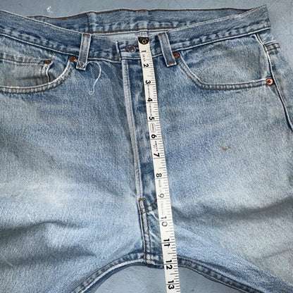 Levis 501 Vintage 90s USA XX Straight Leg Jeans Blue Light Wash 34x36 Act 32x32