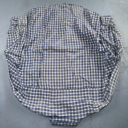 Yves Saint Laurent Pour Homme YSL Shirt Mens M Long Sleeve Plaid Button Up VTG