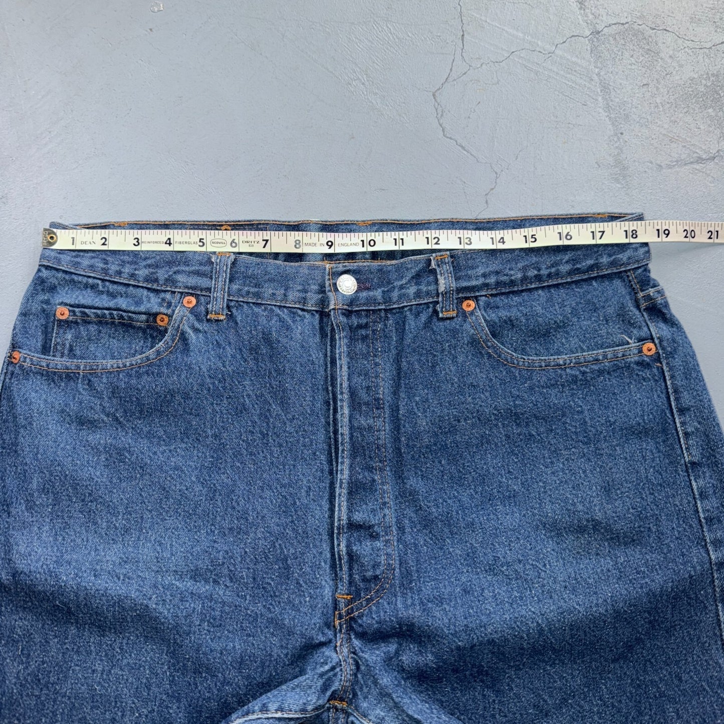 Levis 501 Vintage 80s USA XX Straight Leg Jeans Blue Dark Wash 40x31 Act 37x28
