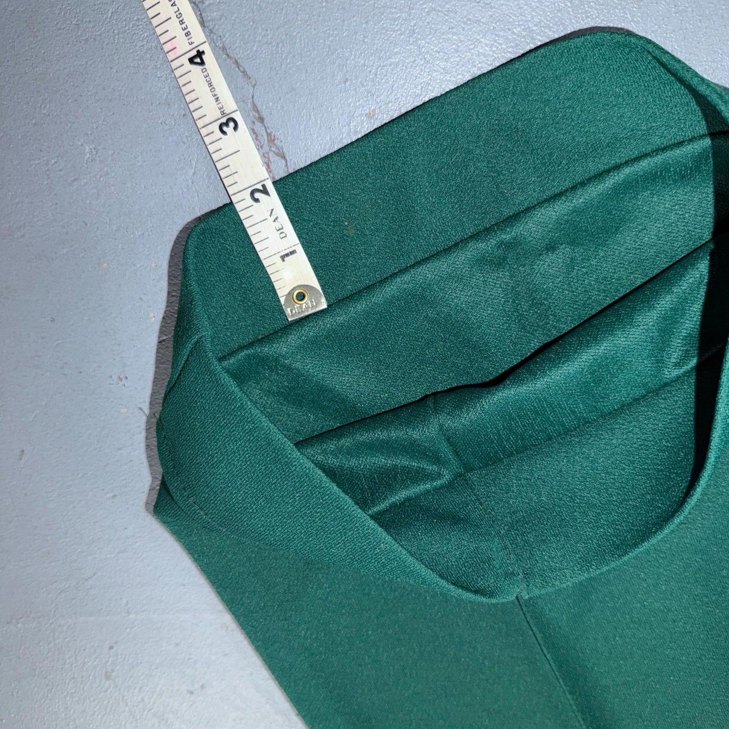 Vintage USA Rockabilly Womens Dress Pants 60s Bell Bottom Green Size 14 Boot Cut