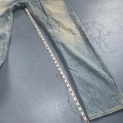 Levis 501 Vintage Y2K 90s XX Straight Leg Jeans Blue Light Wash 34x32 Act 33x32