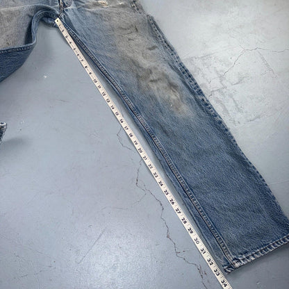 Levis 501 Vintage 80s USA XX Straight Leg Jeans Blue Med Wash 34x38 Act 31x33