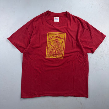 John Barleycorn VTG T Shirt Single Stitch Pop Art Book Poetry Graphic Rare Band