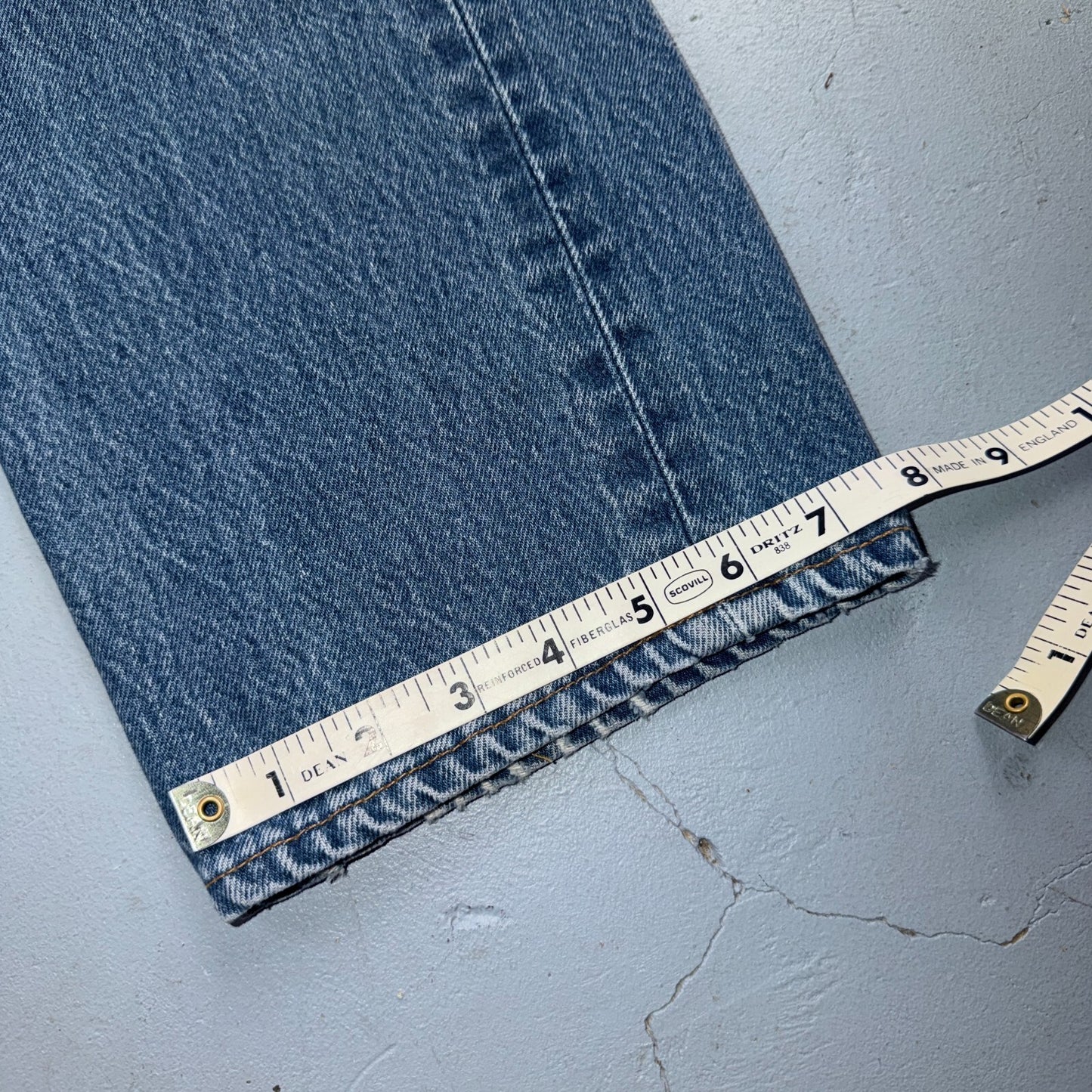 Levis 501 Vintage 90s USA XX Straight Leg Jeans Blue Light Wash 34x33 Act 31x29