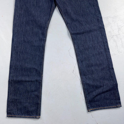Levis 501 Vintage Y2K Deadstock XX Straight Leg Jeans Black Dark Wash 33x32