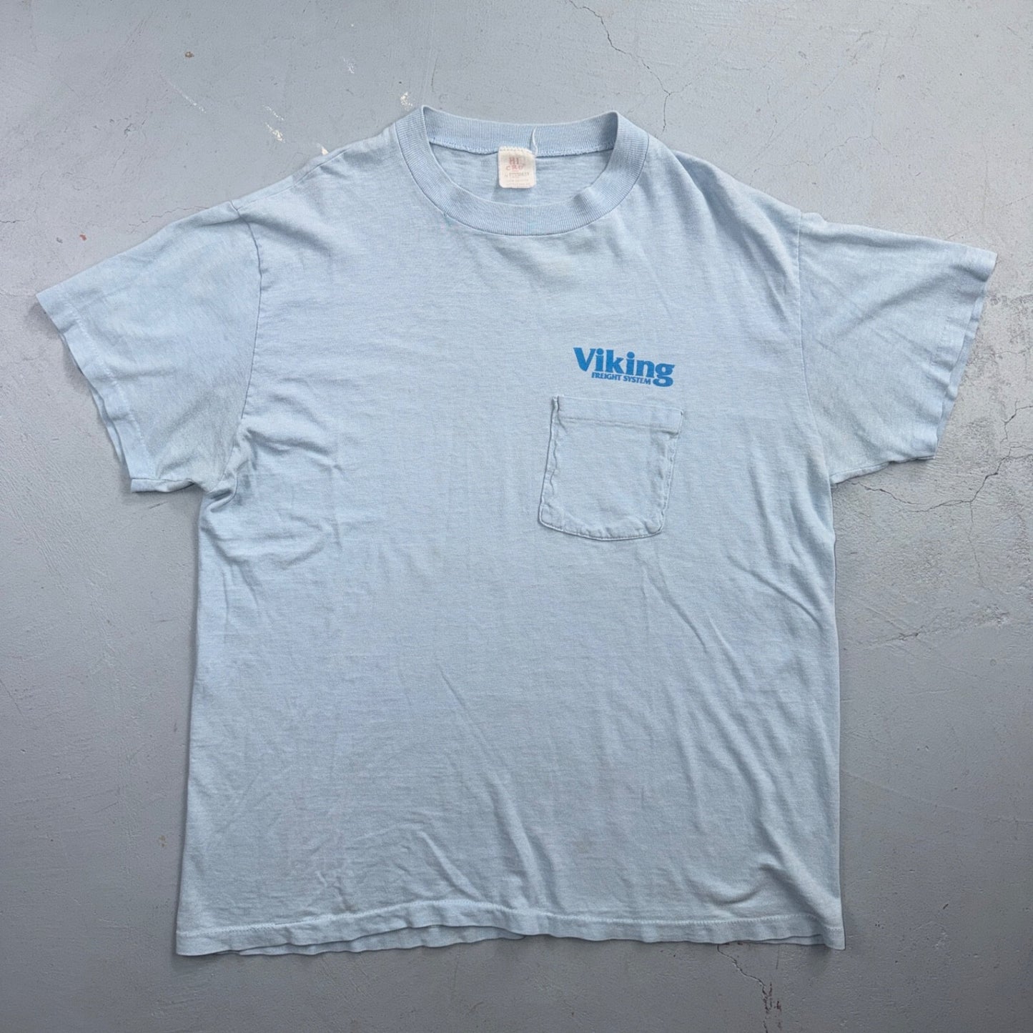 Land of the Vikings 70s VTG T Shirt Moving Promo Truck Horns California Travel