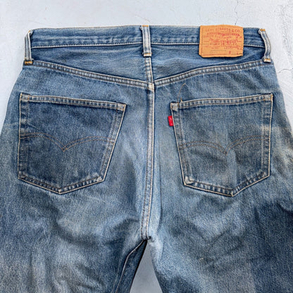 Levis 501 Vintage 80s Redline Selvedge USA XX Jeans Light Wash 34x30 Act 33x28