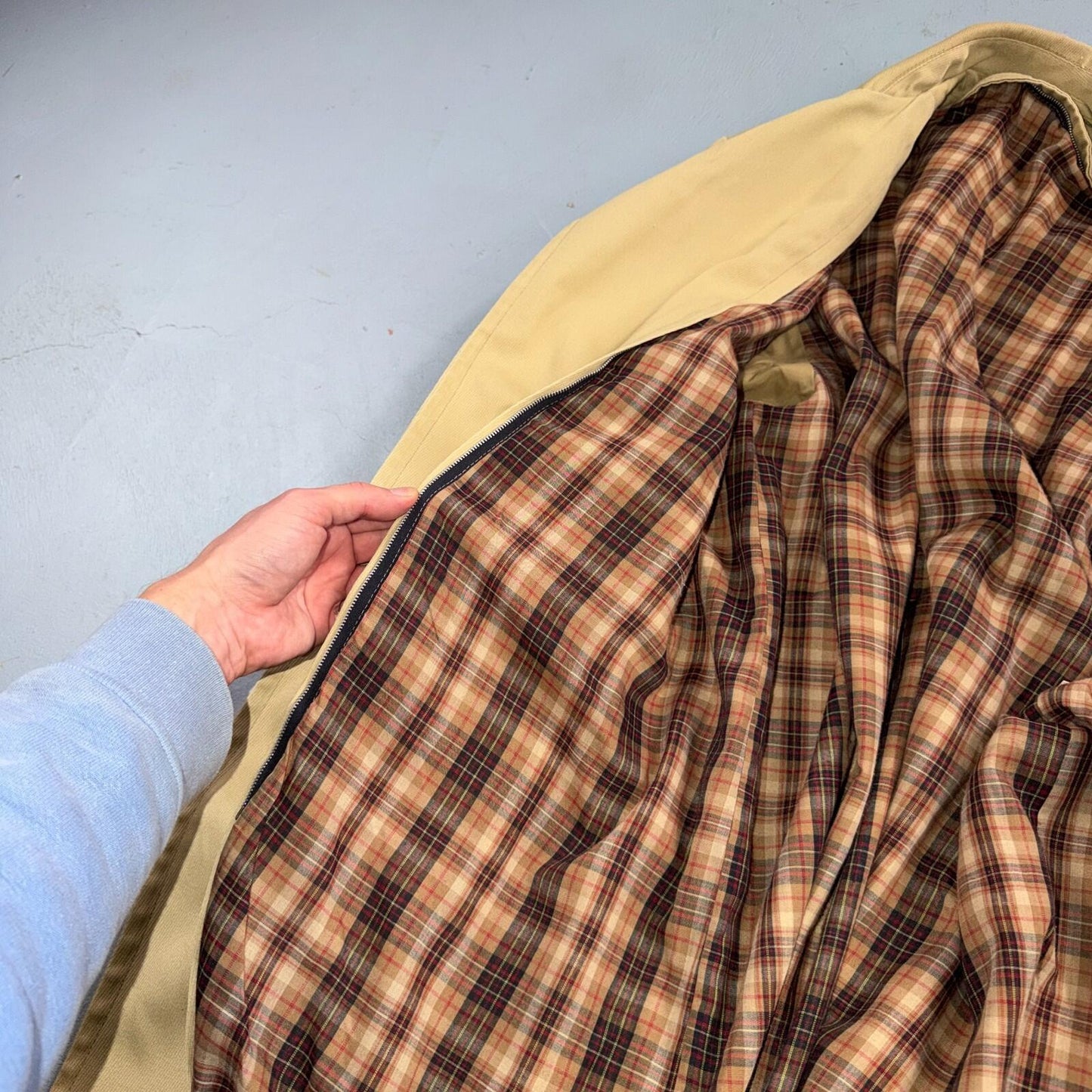 VTG 50s 60s Sportswear Mid Length Jacket Car Coat Blazer Overcoat Belted Rain