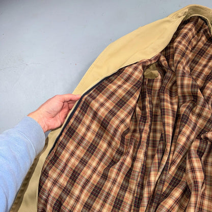 VTG 50s 60s Sportswear Mid Length Jacket Car Coat Blazer Overcoat Belted Rain