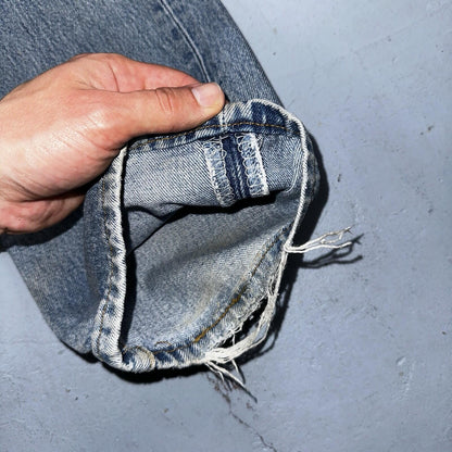 Levis 501 Vintage 90s Y2K XX Straight Leg Jeans Blue Med Wash 34x32 Act 33x31
