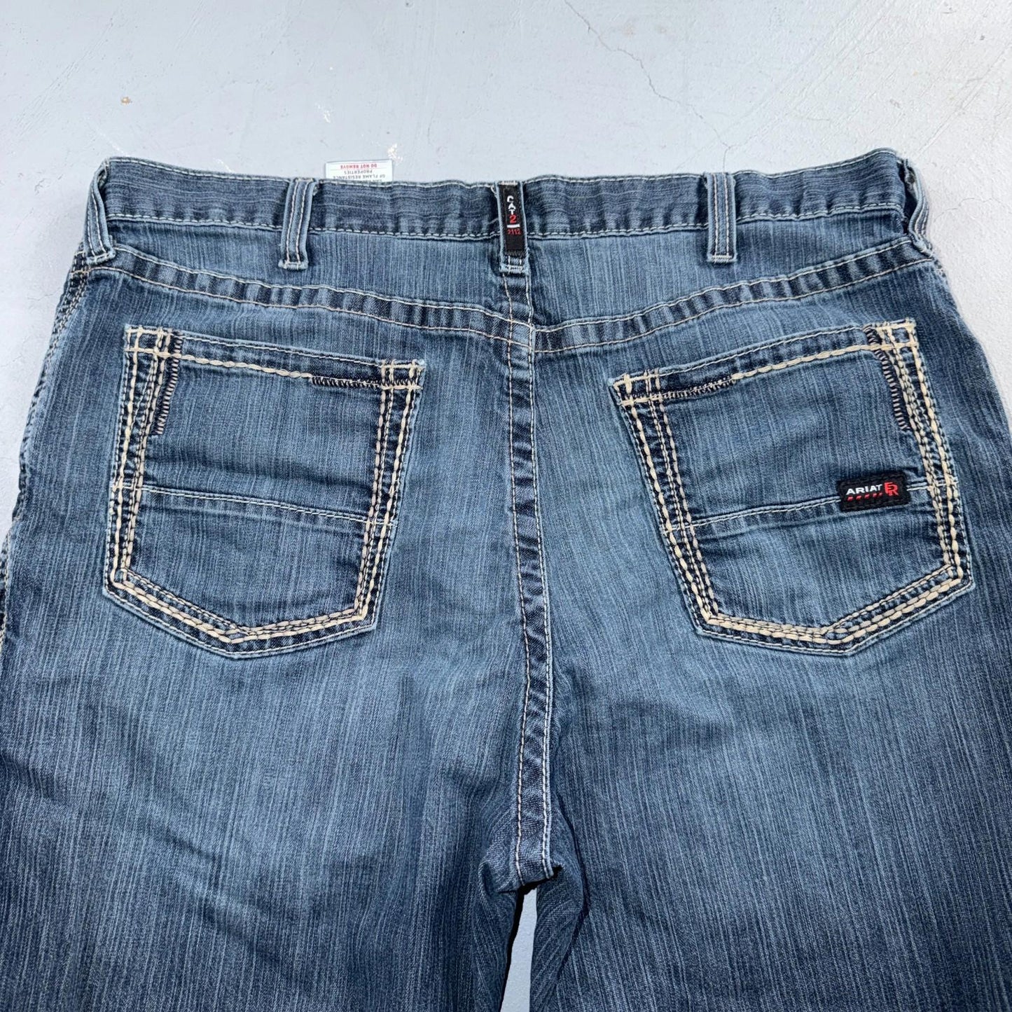 Ariat M4 FR Jeans Mens Blue Flame Resistant Cat 2 Relaxed Boot Cut 42x30 Denim