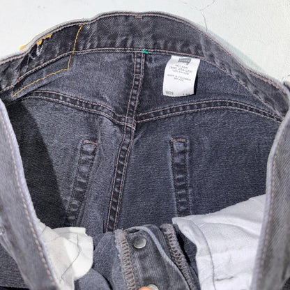 Levis 501 Vintage Y2K 90s XX Straight Leg Jeans Black Med Wash 29x34 Act 28x31