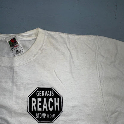 Stomp It Out Cigarettes VTG T Shirt 90s FOTL Smoking Kills Shoe Hiking STOP