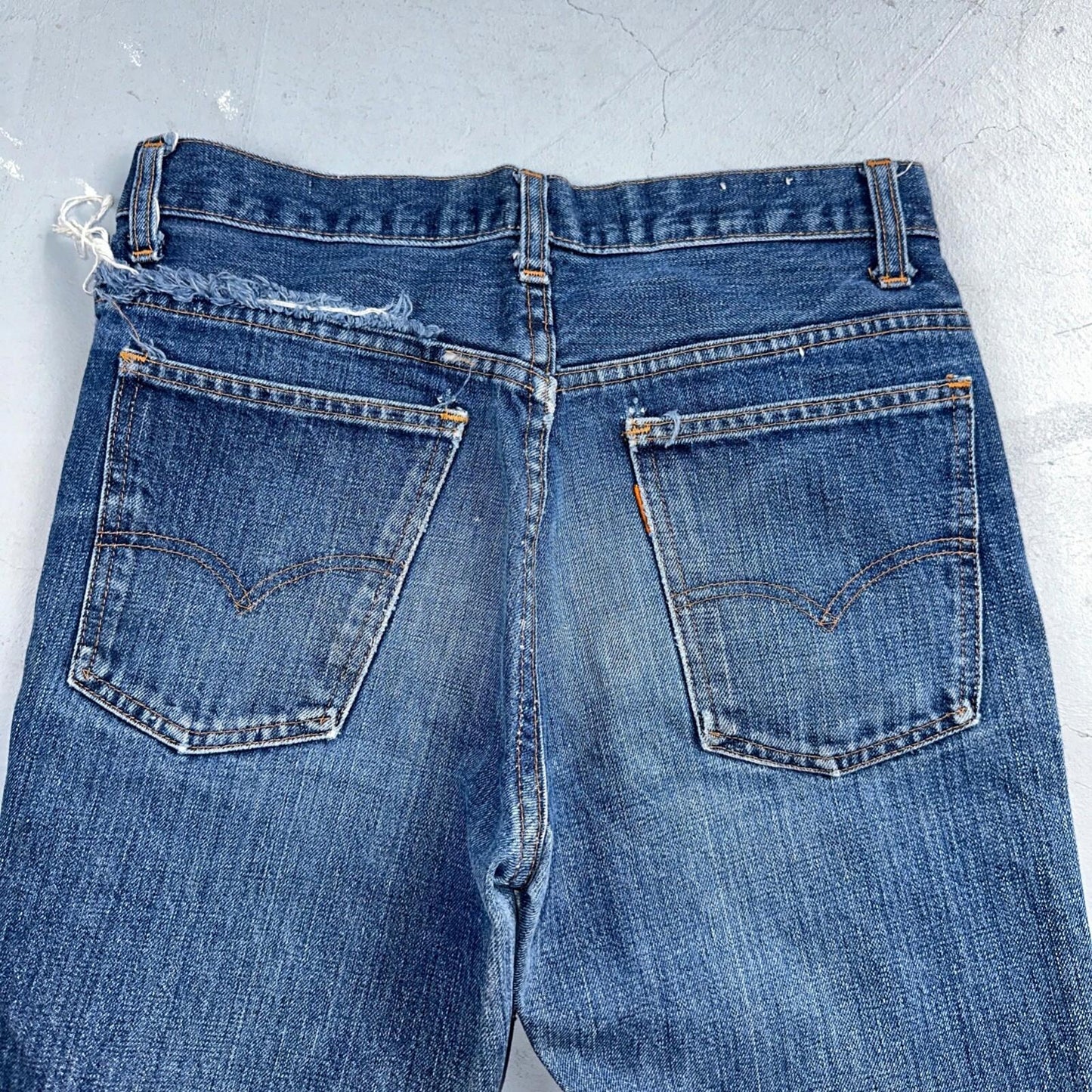 Levis 746 Vintage 70s USA Orange Tab Bootcut Flare Blue Bell Bottom Jeans 29x26