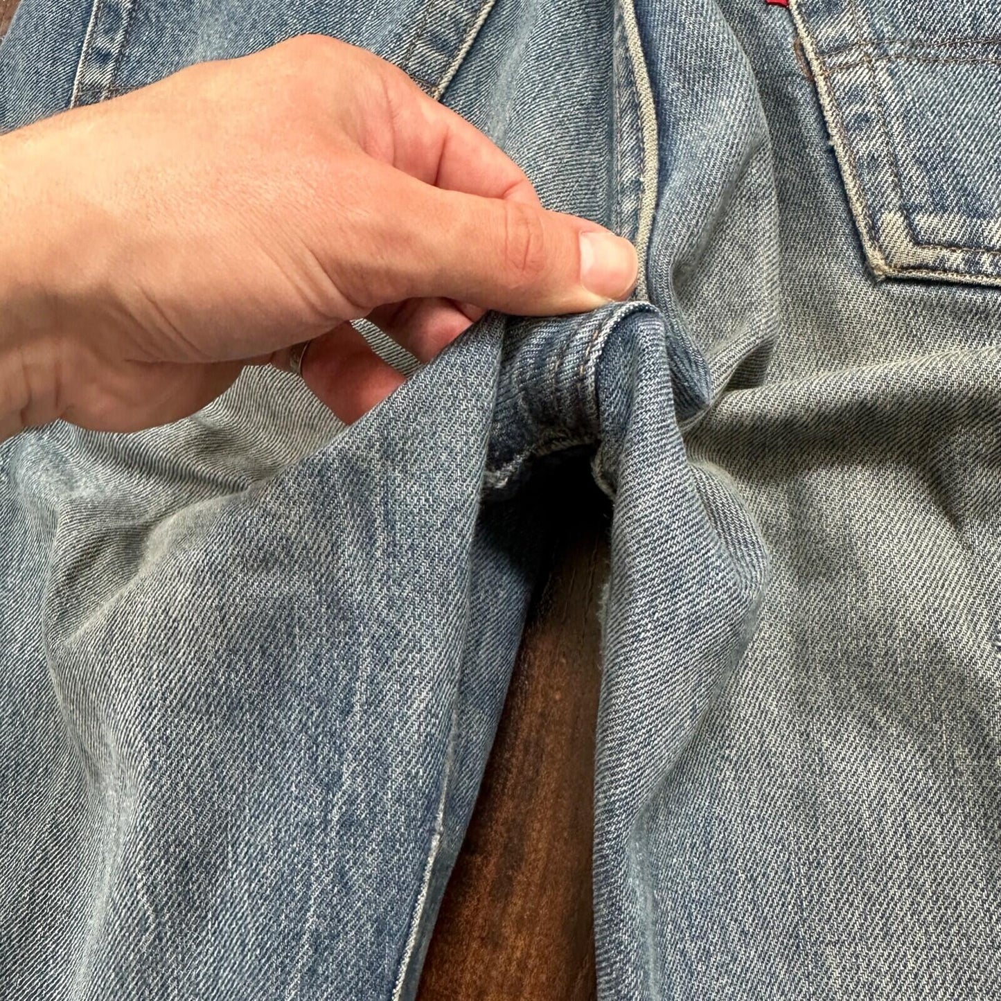 Levis Vintage 80s Redline Selvedge USA 501 XX Jeans 66 70s Light 33x38 Act 30x33