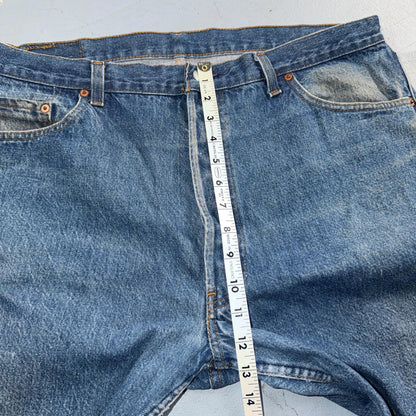 Levis 501 Vintage 80s USA XX Straight Leg Jeans Blue Med Wash 42x32 Act 38x28