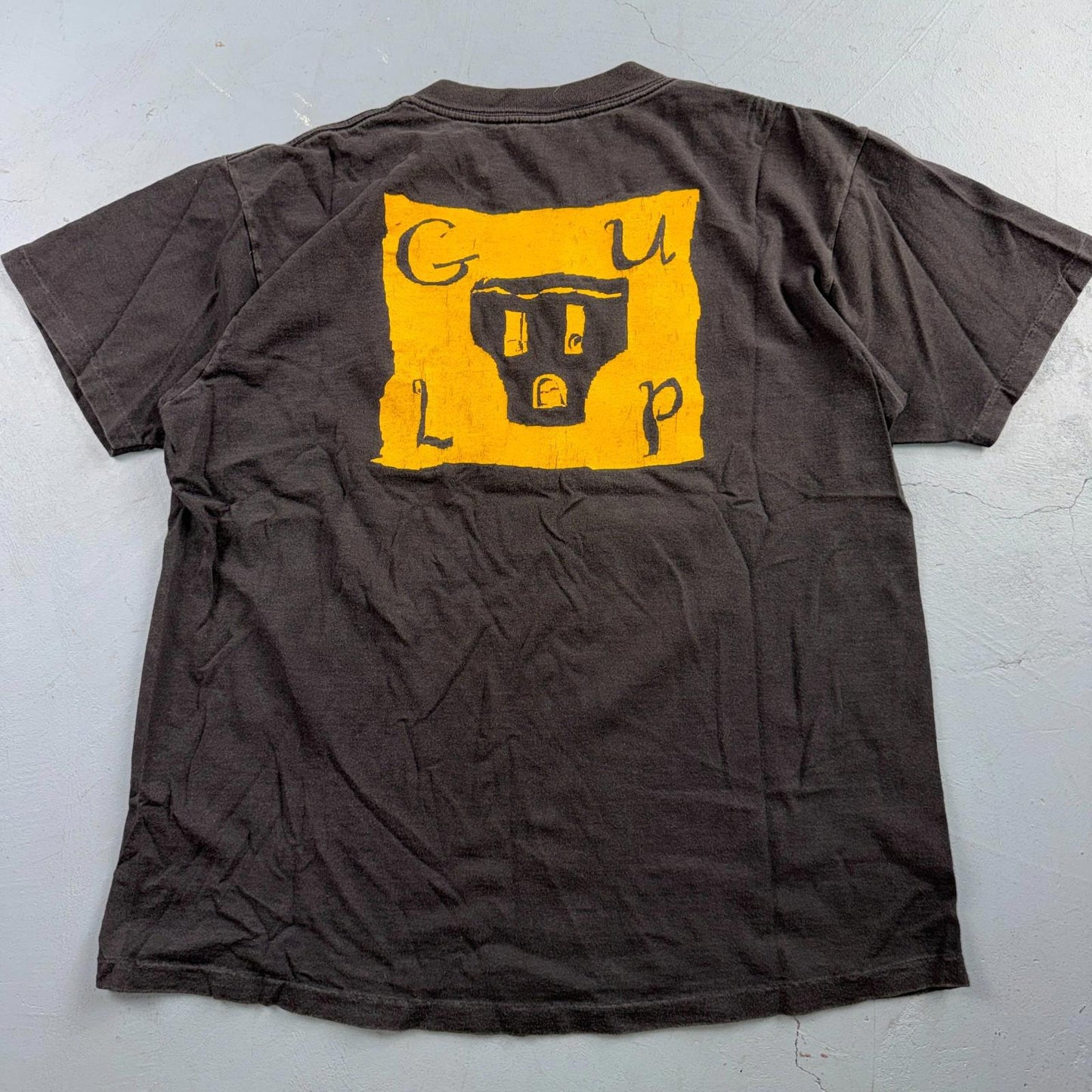 Oneita PLUG Art VTG T Shirt 90s Single Stitch Graphic Music Band Gulp Outlet