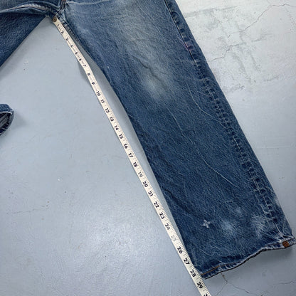 Levis 501 Vintage 80s USA XX Straight Leg Jeans Blue Light Wash 40x32 Act 37x28