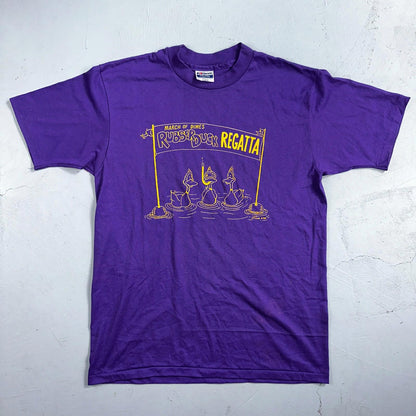 Hanes 80s Rubber Duck Purple Funny VTG T Shirt 1980s March Dimes Rap Oregon