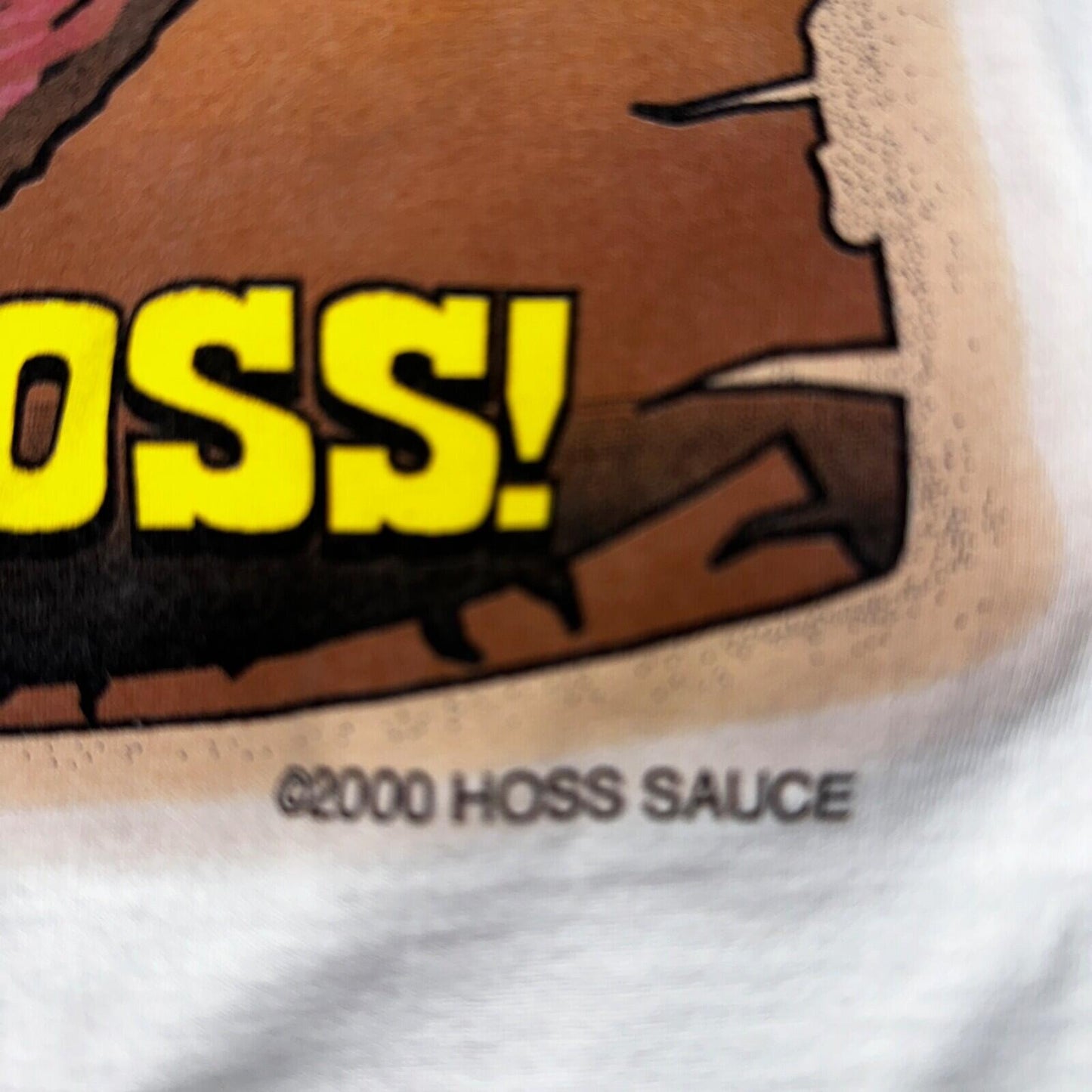 Wanted Real Hoss Sauce VTG T Shirt Hot Girl Cute Blonde Model Y2K 2000 Grunge
