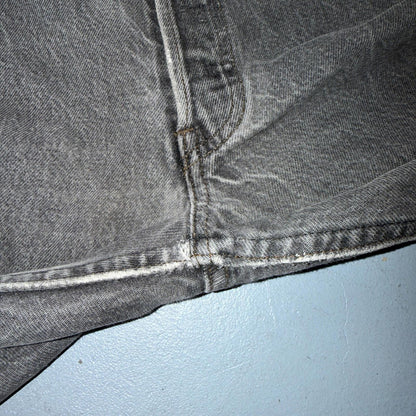 Levis 501 Vintage 80s USA XX Straight Leg Jeans Black Light Gray 36x34 Act 35x32