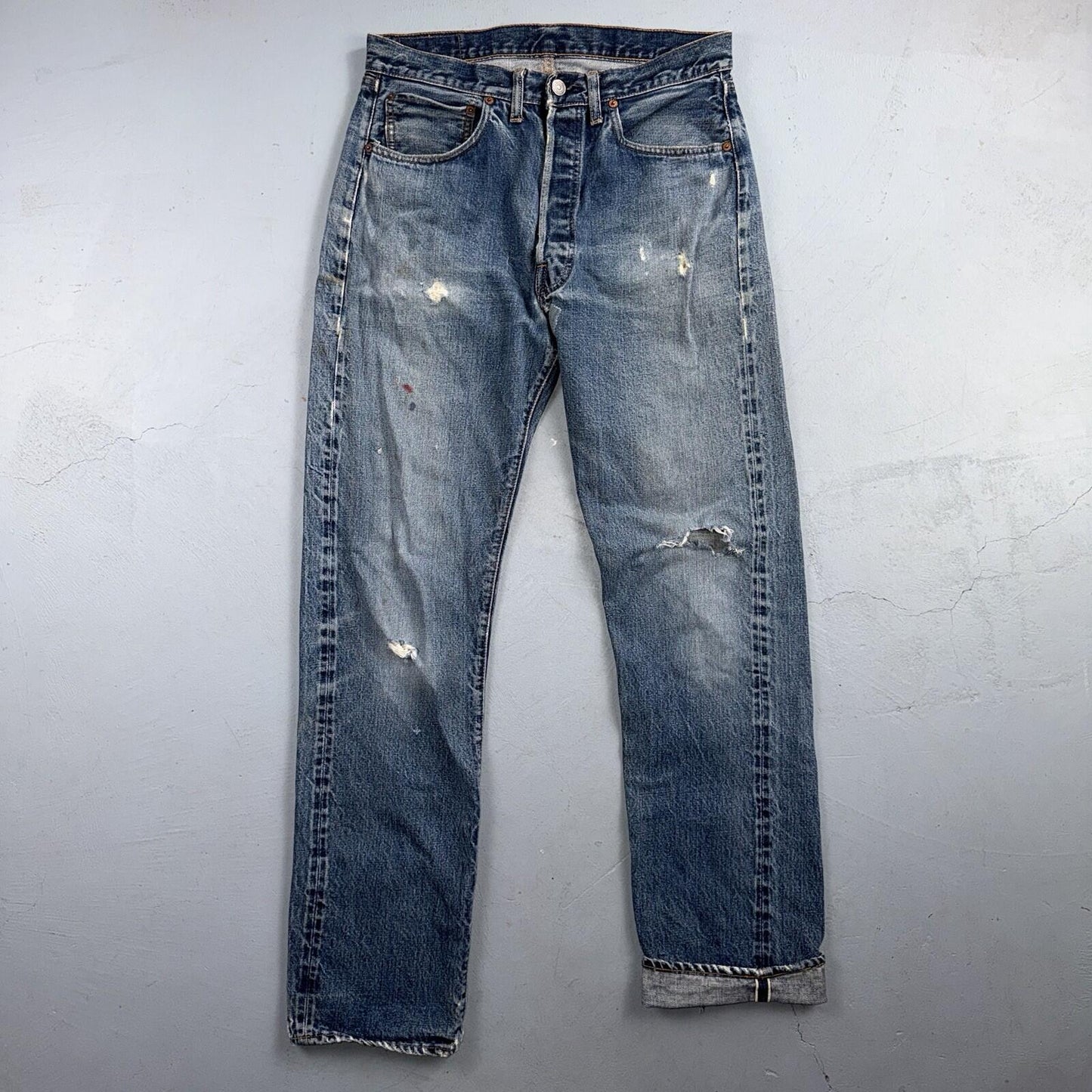 Levis 501 Big E Vintage 60s Redline Selvedge USA XX 1960s Jeans 66 Act 31x33