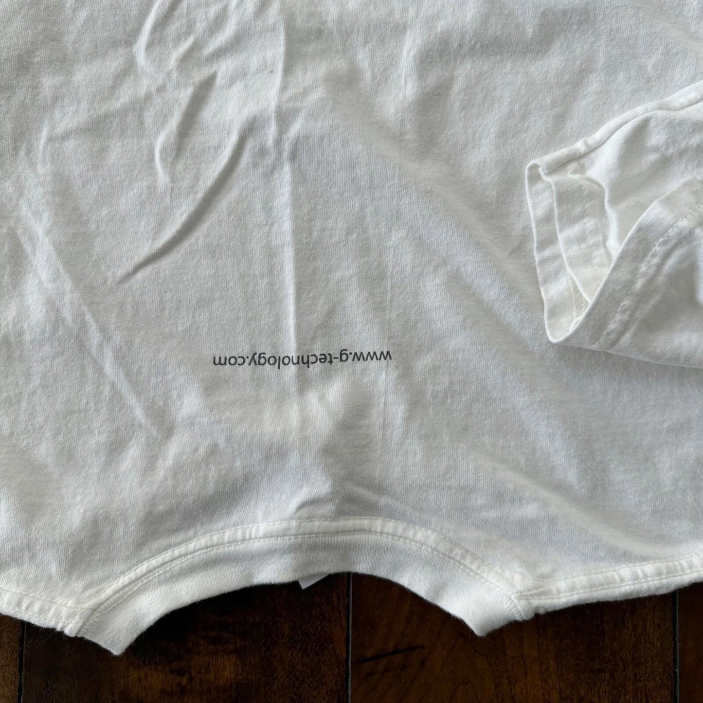 G Tech Vintage T Shirt SSD Thrashed Torn Rag Gym Tee Y2K Ripped Funny Rap Google