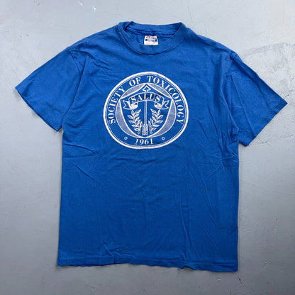VTG Society of Toxicology SALUS 1961 Medical Science T Shirt Blue Hanes Beefy SO