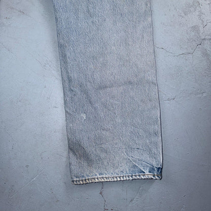 Levis 501 Vintage 80s Redline Selvedge USA XX Jeans Light Wash 36x30 Act 33x28