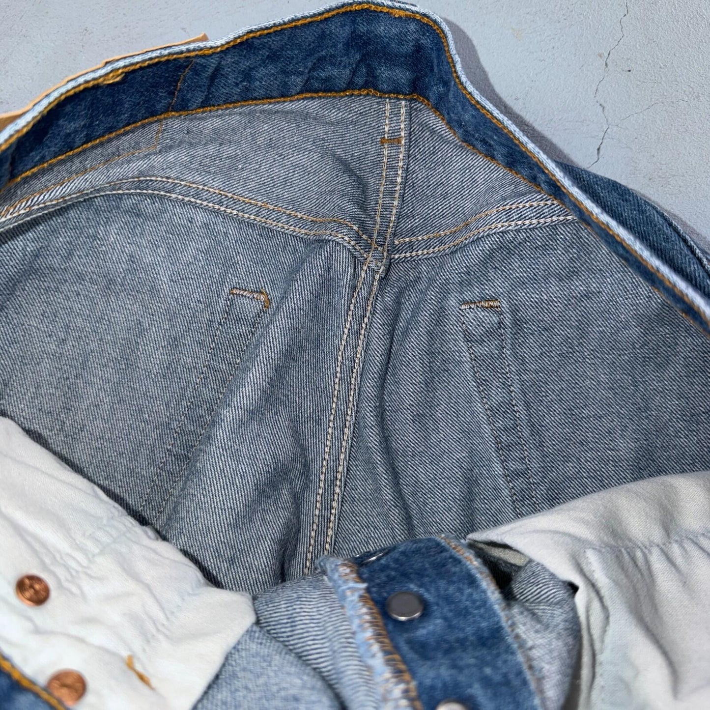 Levis 501 Vintage 90s USA XX Straight Leg Jeans Blue Med Wash 36x34 Act 33x30