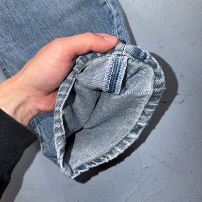 Levis 501 Vintage 80s USA XX Straight Leg Jeans Blue Light Wash 38x36 Act 35x31